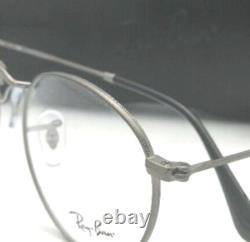 New Ray-Ban Reading Glasses RB 3447-V 2620 47-21 Gunmetal Round Frames Readers