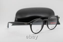 New Ray-ban Rb 2180-v 2000 Black Silver Authentic Eyeglasses 49-21