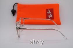 New Ray-ban Rb 4246-v 2001 Clear Silver Authentic Frames Eyeglasses 47-19