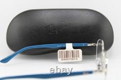 New Ray-ban Rb 6487 3145 Silver Blue Gunmetal Authentic Eyeglasses 52-20