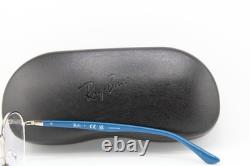New Ray-ban Rb 6487 3145 Silver Blue Gunmetal Authentic Eyeglasses 52-20