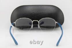 New Ray-ban Rb 6487 3145 Silver Blue Gunmetal Authentic Eyeglasses 52-20