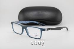 New Ray-ban Rb 8901 5262 Blue Silver Black Authentic Frames Eyeglasses 53-17