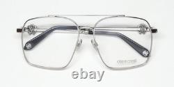 New Roberto Cavalli Vrc028 Glasses Mens Plastic 0579 Oversized Silver Full-rim