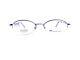 New Safilo Silver Metal Half Rim Oval Eyeglasses Italy 4088 2n2 49 18 135