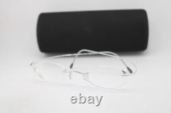New Silhouette 7395 10 6050 Silver Black Authentic Eyeglasses 50-21