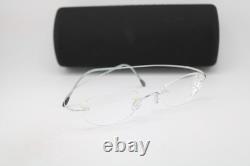 New Silhouette 7395 10 6050 Silver Black Authentic Eyeglasses 50-21