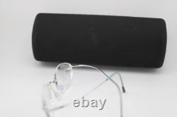 New Silhouette 7395 10 6050 Silver Black Authentic Eyeglasses 50-21