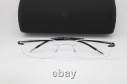 New Silhouette 7690 00 6050 Silver Black Titanium Authentic Eyeglasses 52-19
