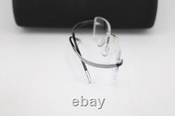 New Silhouette 7690 00 6050 Silver Black Titanium Authentic Eyeglasses 52-19