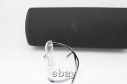 New Silhouette 7690 00 6050 Silver Black Titanium Authentic Eyeglasses 52-19
