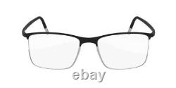 New Silhouette Eyeglass Frames URBAN FUSION FULLRIM 2904 6051 Black/Silver 52mm