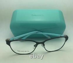 New TIFFANY & CO. Eyeglasses TF 1072 6007 51-15 Black & Blue Frame Silver Hearts