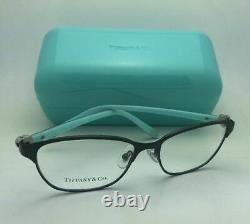 New TIFFANY & CO. Eyeglasses TF 1072 6007 51-15 Black & Blue Frame Silver Hearts