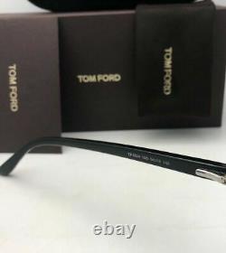 New TOM FORD Eyeglasses TF 5504 005 54-19 145 Black & Silver Clubmaster Frames