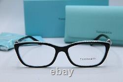 New Tiffany & Co. Tf 2074 8055 Black Turquoise Authentic Frame Eyeglasses 54-16