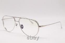 New Tom Ford Tf 5658-f-b 018 Silver Titanium Authentic Aviator Eyeglasses 58-14