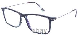 New Tom Ford Tf 5758-b 055 Dark Teal Havana-silver Authentic Eyeglasses 54-16