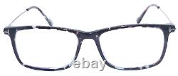 New Tom Ford Tf 5758-b 055 Dark Teal Havana-silver Authentic Eyeglasses 54-16