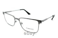 New VERSACE Rx-able Eyeglasses VE 1276 1262 55-17 145 Gunmetal Silver Frames