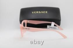 New Versace Mod. 3364-u 5497 Pink Silver Authentic Eyeglasses 52-17