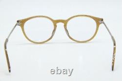 New Ysl Saint Laurent Sl 25/f 007 Brown Silver Authentic Frames Eyeglasses 49-19