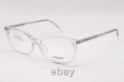 New Ysl Saint Laurent Sl 297/f 008 Clear Silver Authentic Frame Eyeglasses 55-16