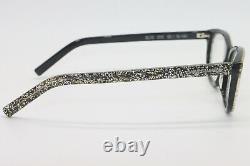New Ysl Saint Laurent Sl12 010 Silver Glitter Authentic Eyeglasses 52-16