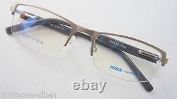 Nika half Rim Glasses Socket Metal Silver Plastik-Federbügel Sporty Size M
