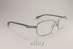 Nike Flexon 4251 Blue & Metallic Silver Full-Rim RX Eyeglass Frames 55-17-145