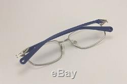 Nike Flexon 4251 Blue & Metallic Silver Full-Rim RX Eyeglass Frames 55-17-145