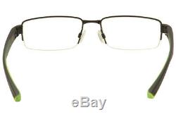 Nike Men's Eyeglasses 8165 001 Black/Green/Silver Half Rim Optical Frame 50mm