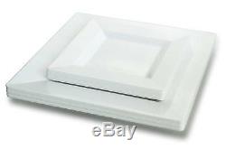 OCCASIONS 120/240 Piece Pack Premium Disposable Plastic Plates Set
