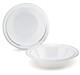 Occasions 120 Bowls Pack, Heavyweight Disposable Wedding Party Plastic Bowls