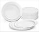 Occasions 120 Plates Pack, Heavyweight Disposable Wedding Party Plastic Plate