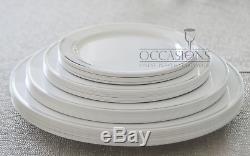 OCCASIONS 120 Plates Pack, Heavyweight Disposable Wedding Party Plastic Rim