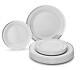 Occasions 240 Piece Pack Heavyweight Wedding Party Disposable Plastic Plates Set