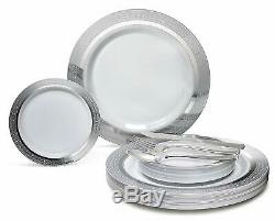 OCCASIONS 600 PCS / 120 GUEST Wedding Disposable Plastic Plate and