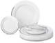 Occasions 600 Pcs Set & 120 Guest Wedding Disposable Plastic Plate & Silverwa