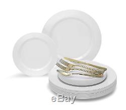 OCCASIONS 720 PCS / 120 GUEST Wedding Disposable Plastic Plate and