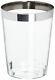 Occasions Wedding Disposable Plastic Tumbler Cups Silver Rimmed, 10 Oz Tumbler