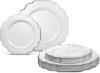 Ocns 50 Plates Pa -heavyweight Wedding Party Disposable Plastic