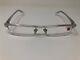 Oga Eyeglasses Frame Aluminium 1401 52-17-140 Al000 Clear Silver Half Rim J74