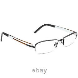 OGA Men's Eyeglasses 6453O NM004 Black/Silver Half Rim Frame France 5218 140