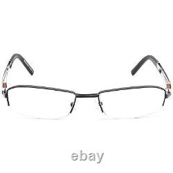 OGA Men's Eyeglasses 6453O NM004 Black/Silver Half Rim Frame France 5218 140