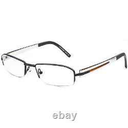 OGA Men's Eyeglasses 6453O NM004 Black/Silver Half Rim Frame France 5218 140