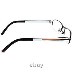 OGA Men's Eyeglasses 6453O NM004 Black/Silver Half Rim Frame France 5218 140