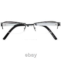 OGA Men's Eyeglasses 6453O NM004 Black/Silver Half Rim Frame France 5218 140