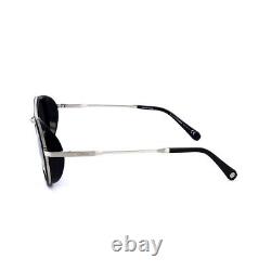 OMEGA OM 0021-H 01A Black Aviator Plastic Eyeglasses Frame 52-25-140 Made Italy