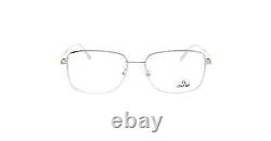 OMEGA OM 5035 016 Silver Metal Rectangle Optical Eyeglasses Frame 57-17-145 OM